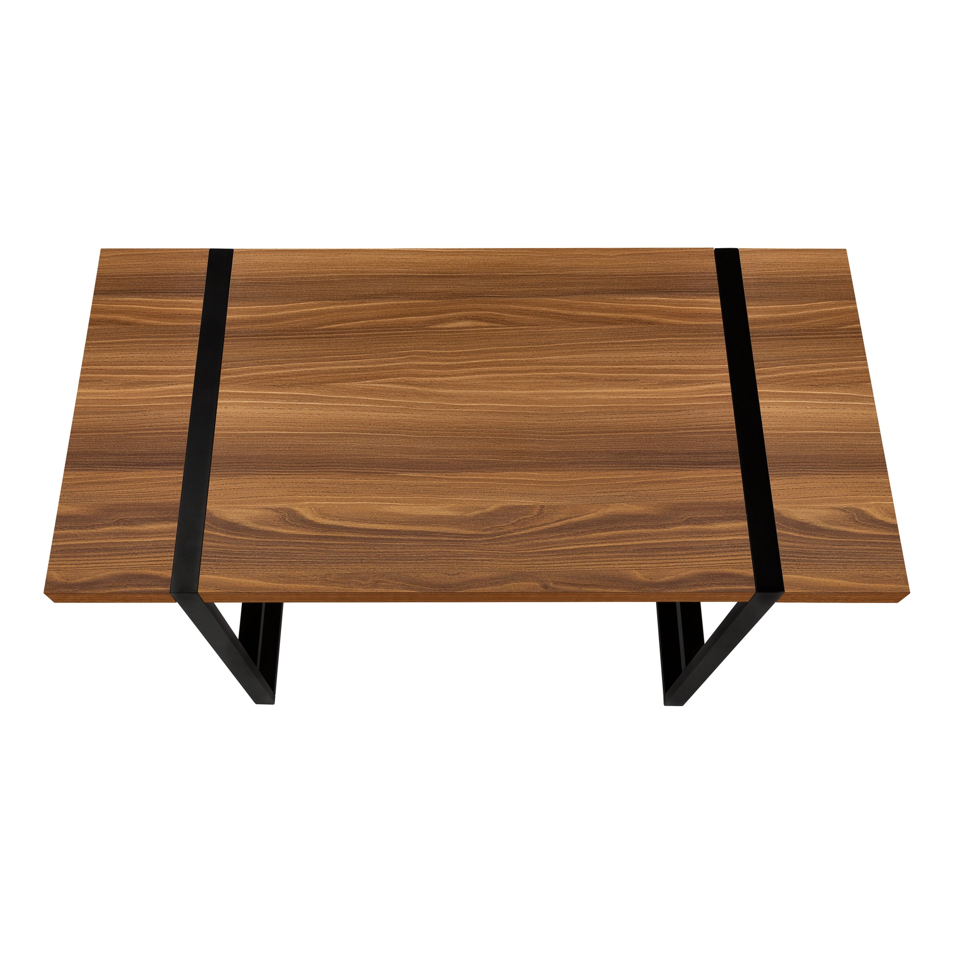 Computer Desk - 48"L / Dark Taupe / Black Metal-Computer Desk-DECOROLALA