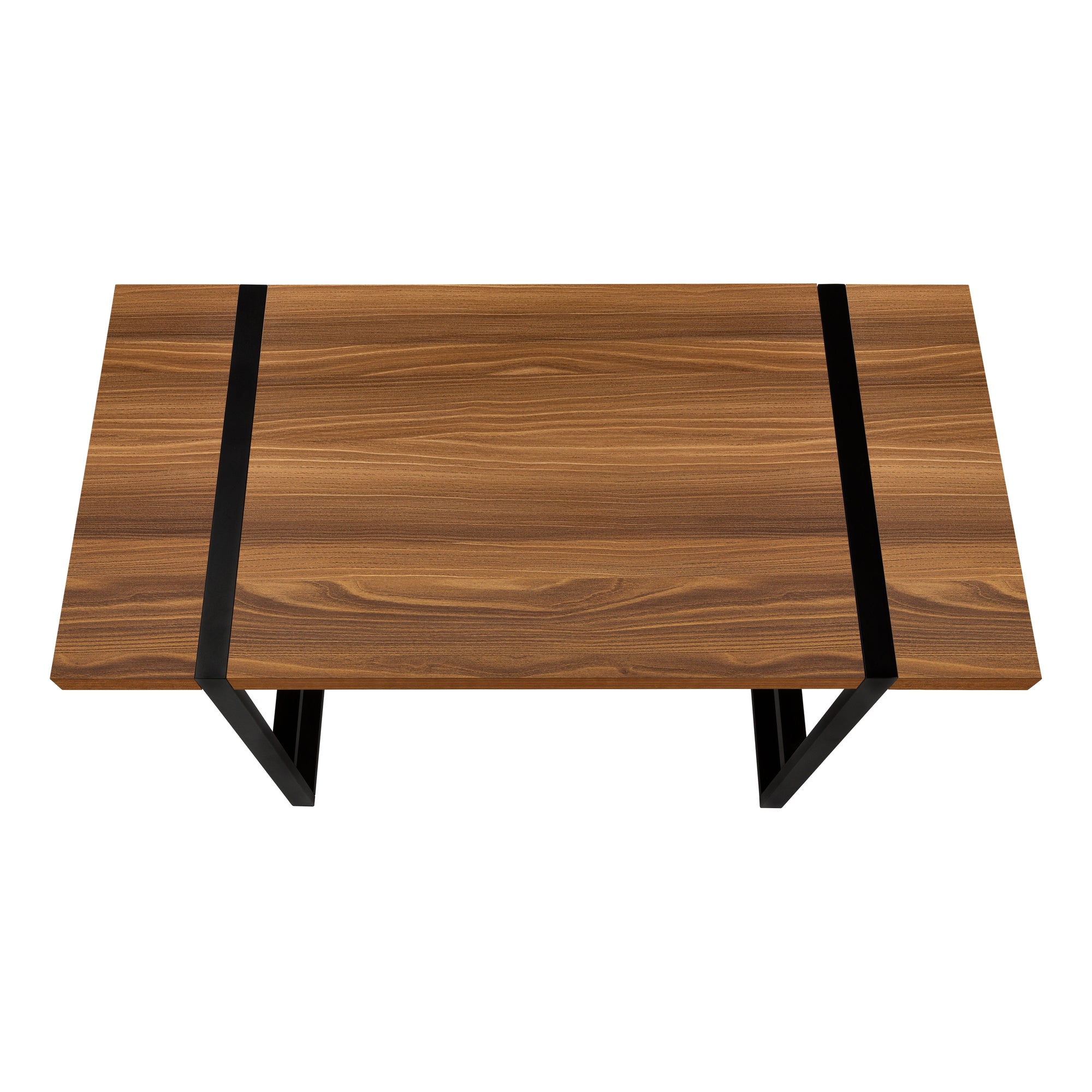 Computer Desk - 48"L / Dark Taupe / Black Metal-Computer Desk-DECOROLALA