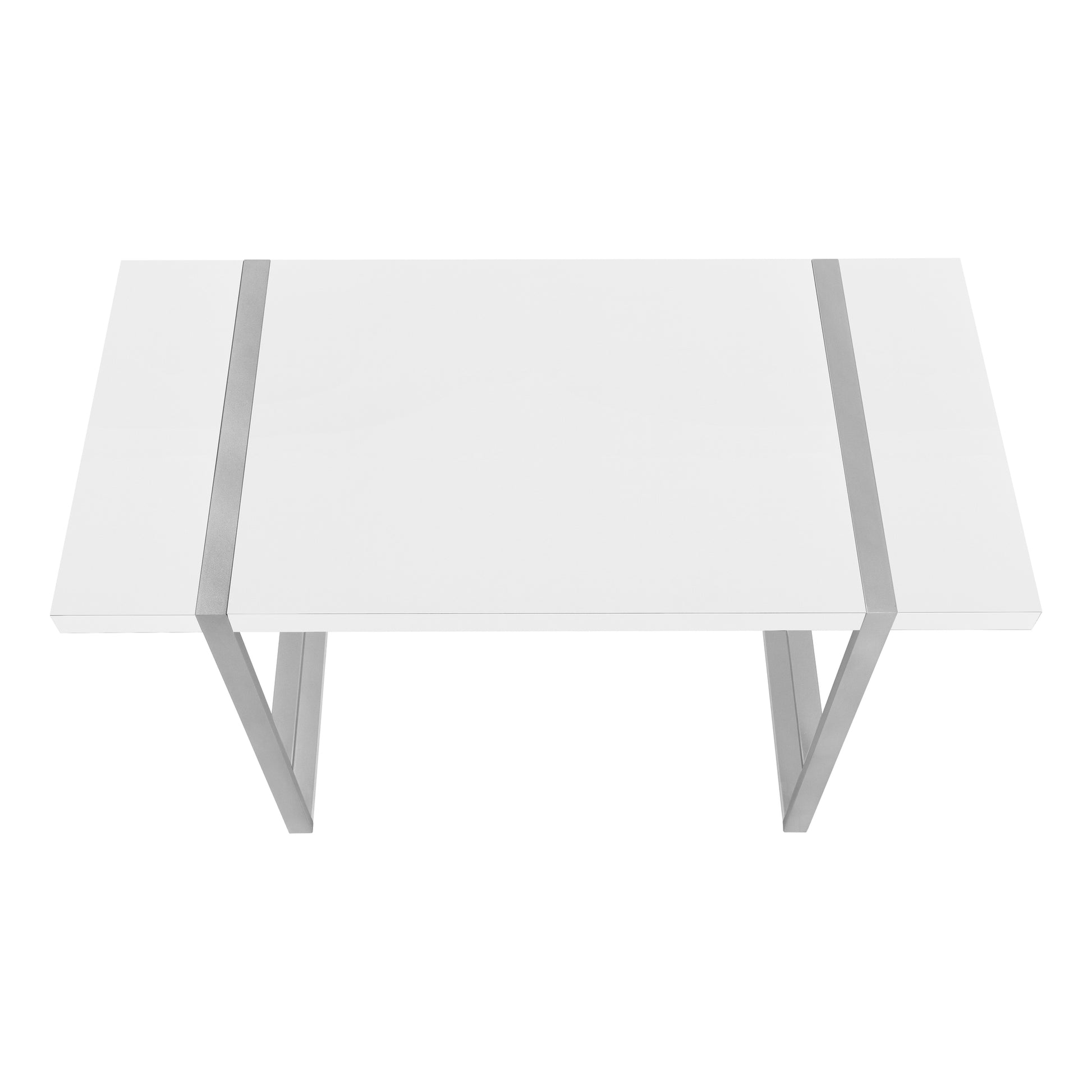 Computer Desk - 48"L / Dark Taupe / Black Metal-Computer Desk-DECOROLALA