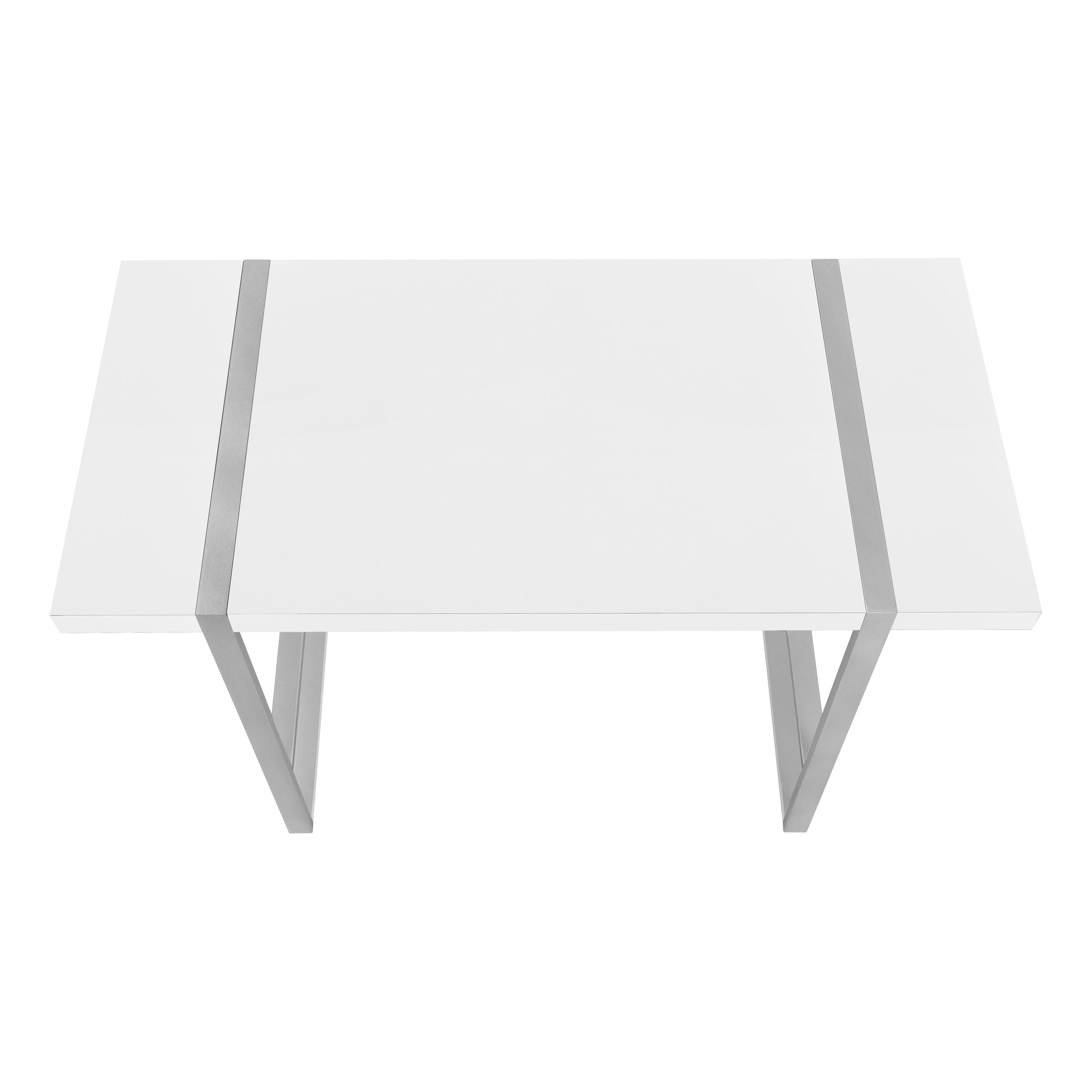 Computer Desk - 48"L / Dark Taupe / Black Metal-Computer Desk-DECOROLALA