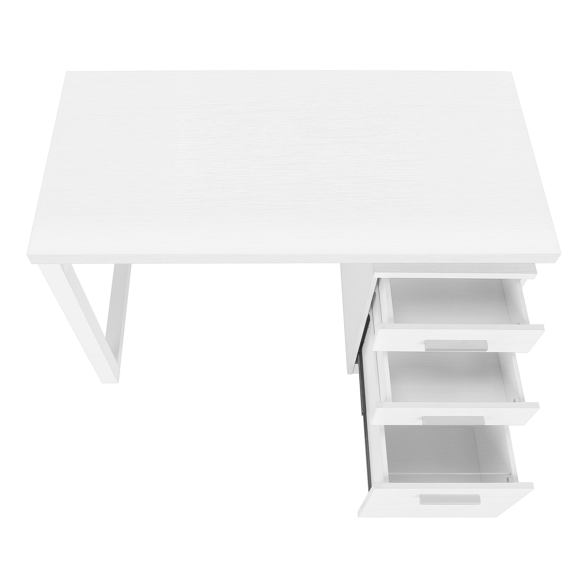 Computer Desk - 48"L / Grey-Black Left Or Right Facing-Bookshelf-DECOROLALA