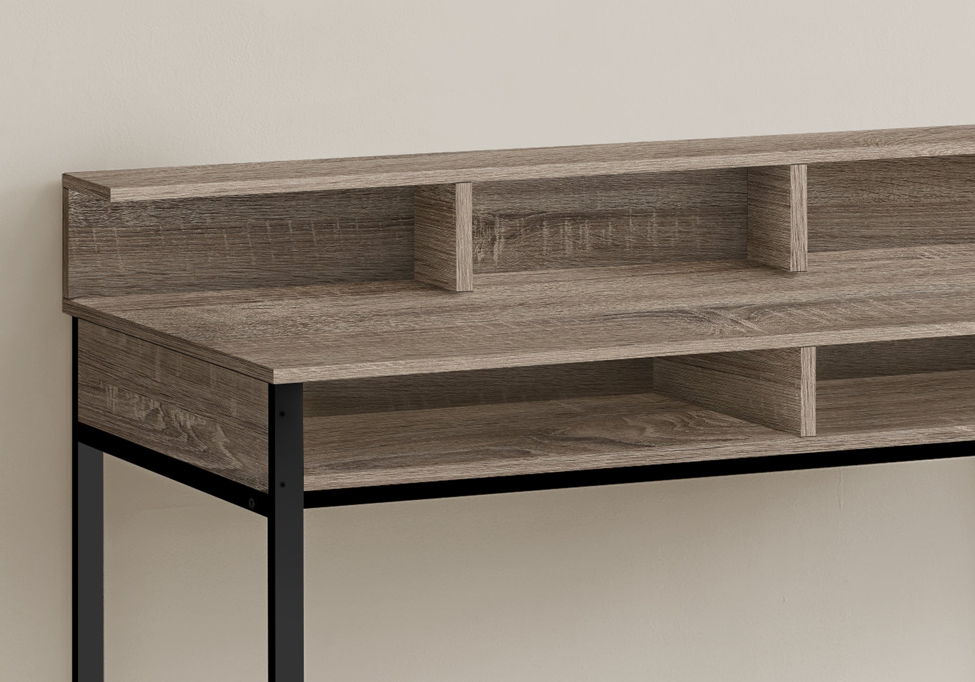 Computer Desk - 48"L / Black / Black Standing Height-Computer Desk-DECOROLALA