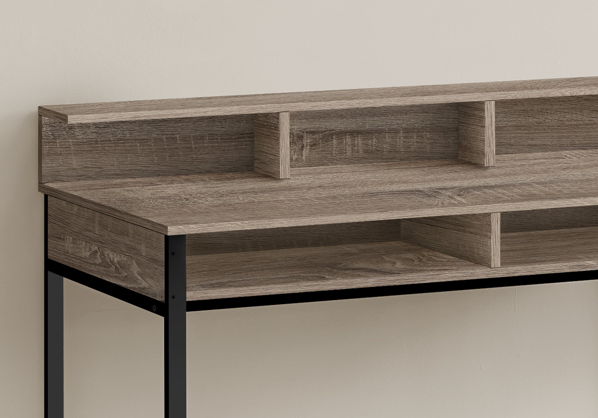 Computer Desk - 48"L / Black / Black Standing Height-Computer Desk-DECOROLALA