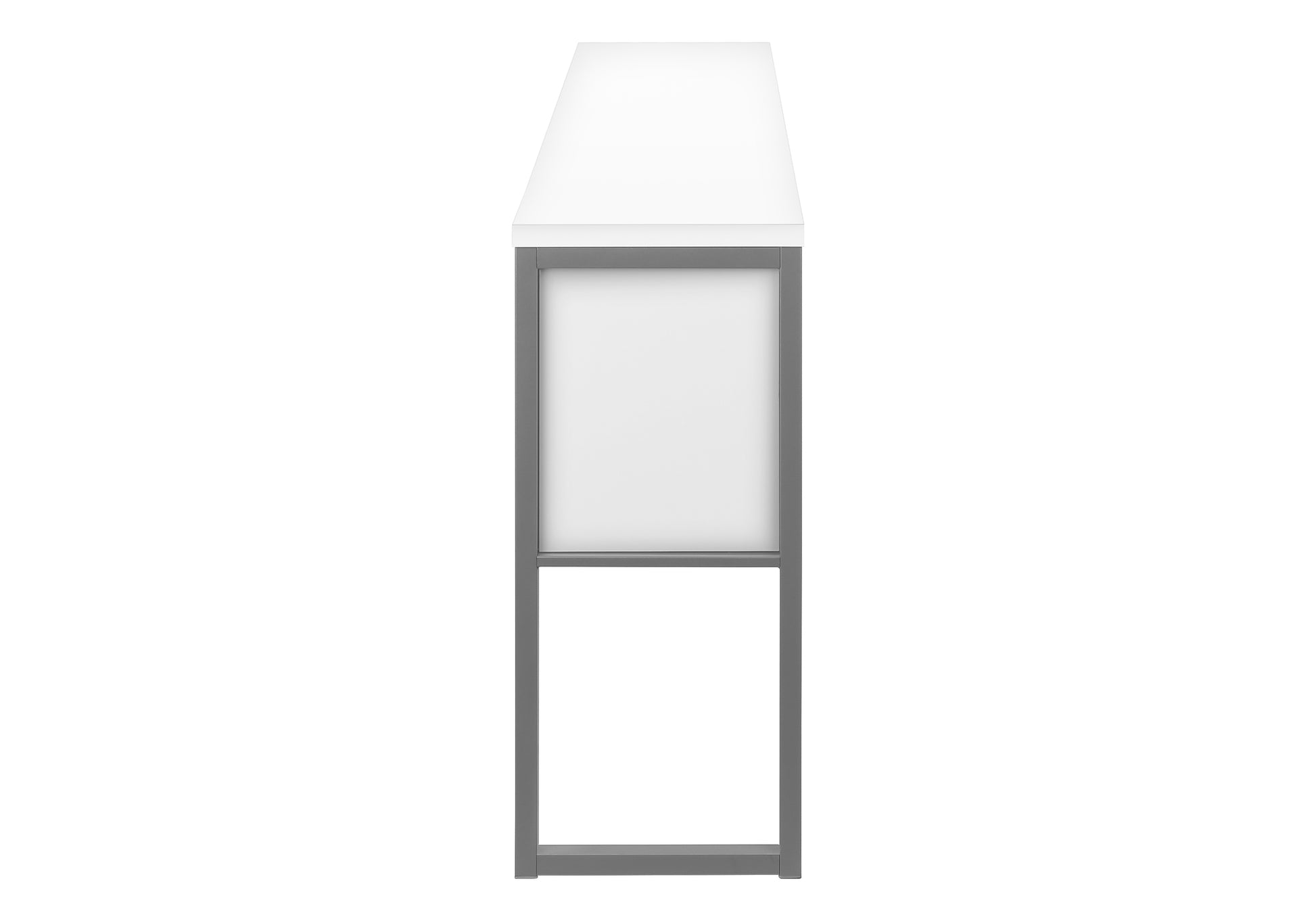 Office Hutch - 72"L White / Silver Commercial Grade-Credenza-DECOROLALA