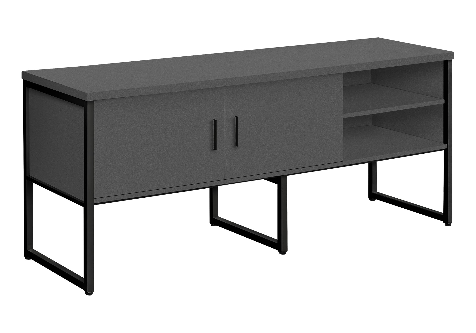 Office Credenza - 72"L White / Silver Commercial Grade-Credenza-DECOROLALA