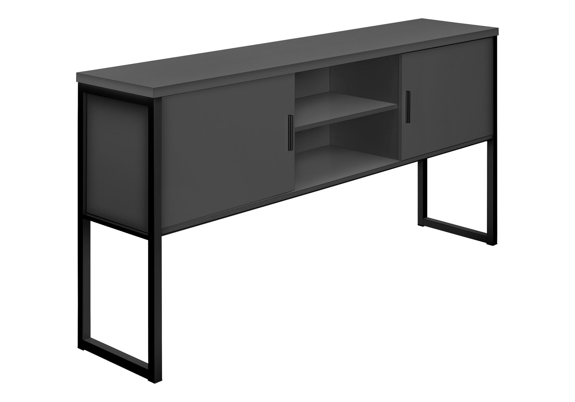Office Hutch - 72"L White / Silver Commercial Grade-Credenza-DECOROLALA