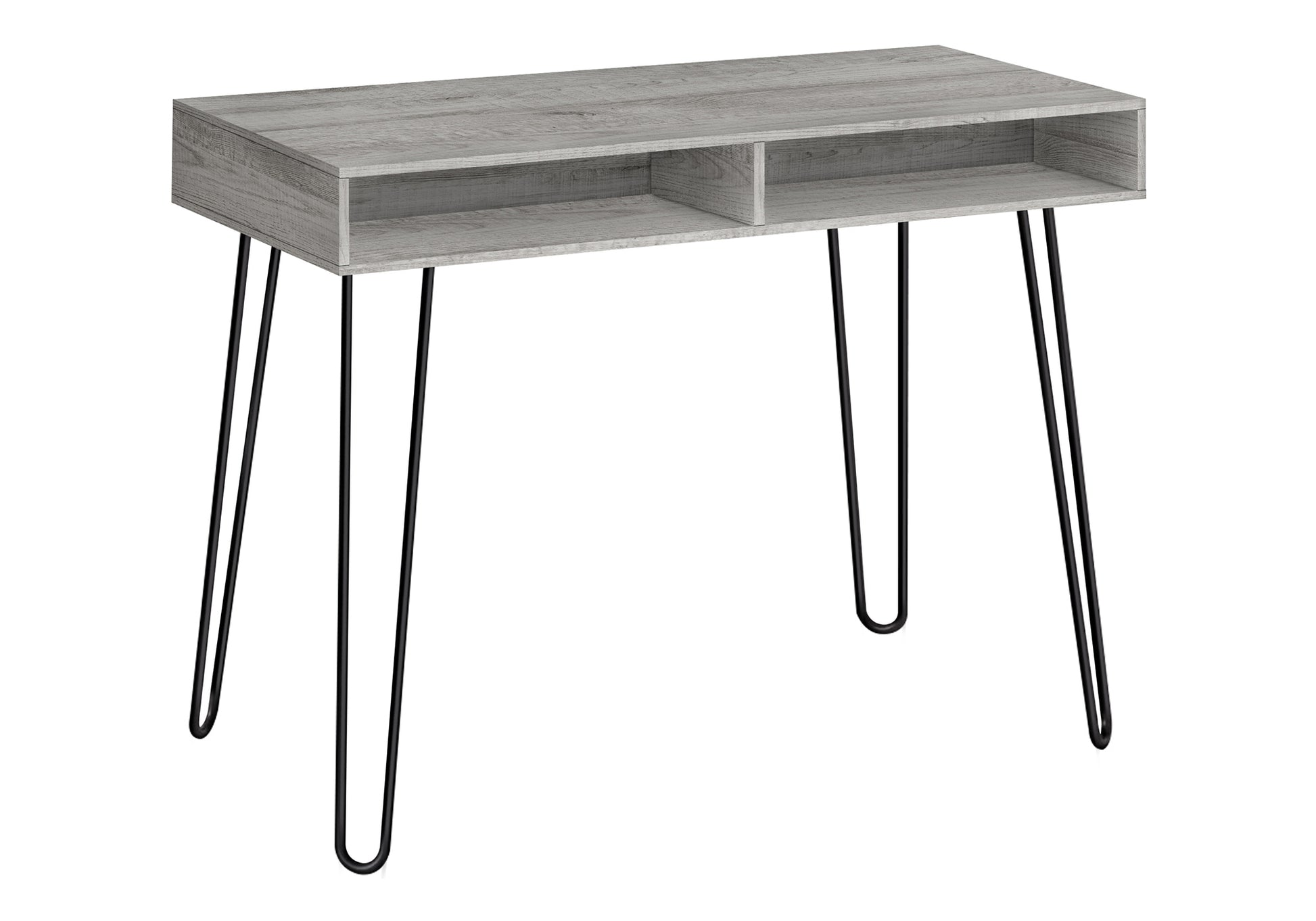 Computer Desk - 40"L / White / White Metal-Computer Desk-DECOROLALA