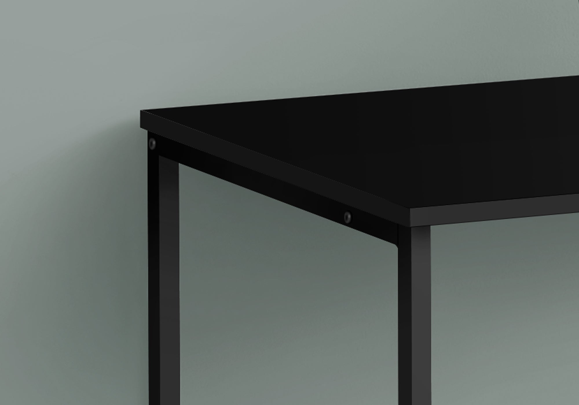 Computer Desk - 40"L / White / White Metal-Computer Desk-DECOROLALA