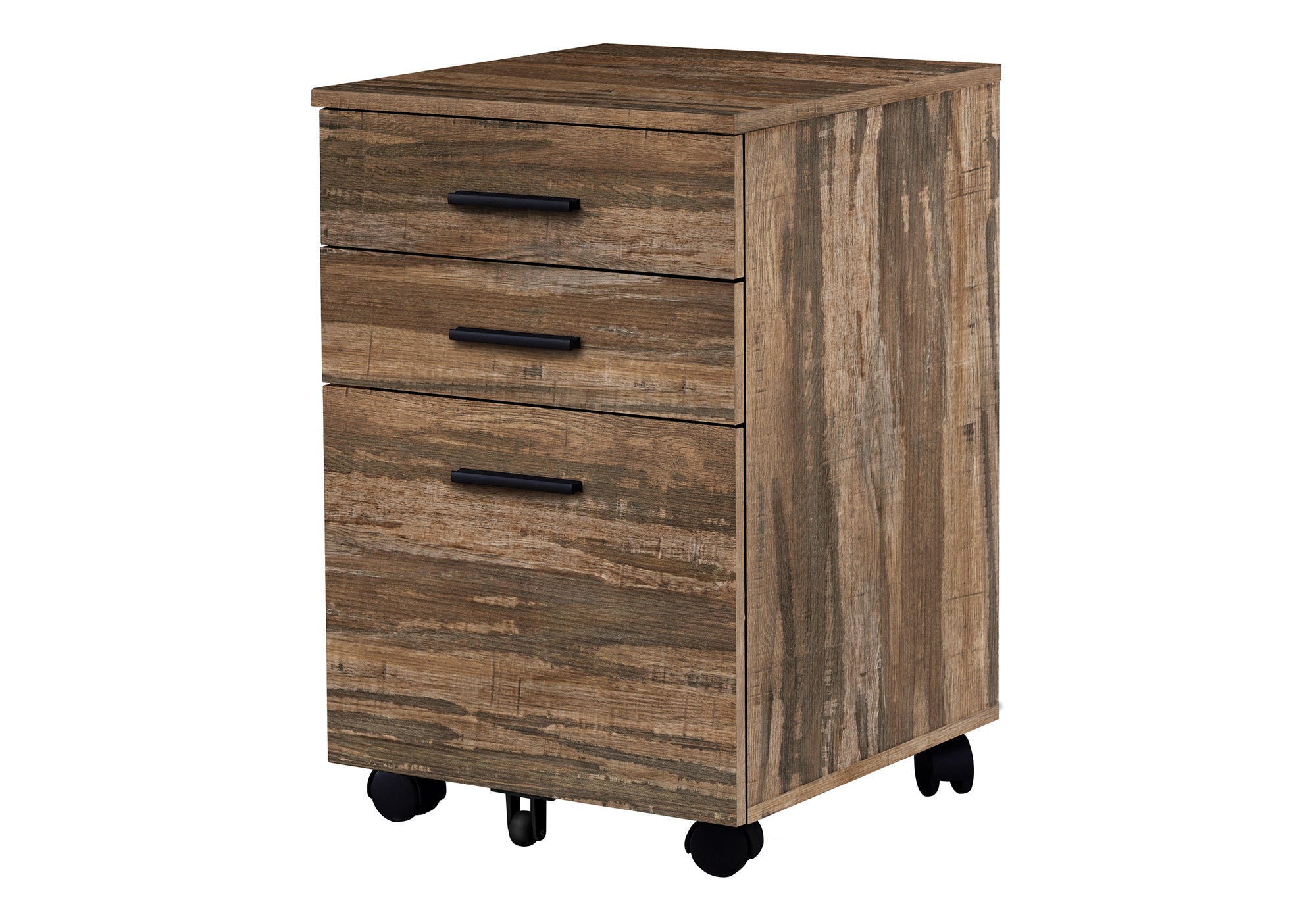 Filing Cabinet - 3 Drawer / White On Castors-Filing Cabinet-DECOROLALA