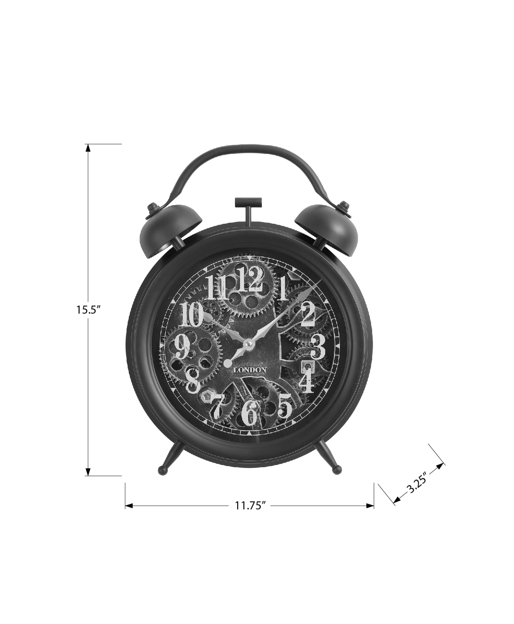 Clocks - Tabletop Gear Mechanism / Dark Brown-Clocks-DECOROLALA