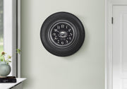 CLOCKS - 20"DIA / WALL CLOCK / CHARCOAL GREY-Clocks-DECOROLALA