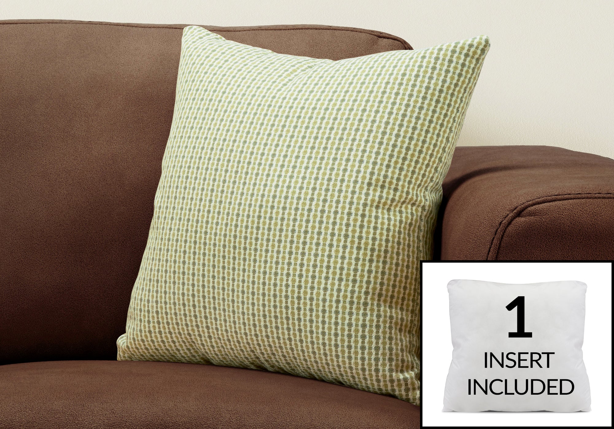 Pillow - 18"X 18" / Light / Dark Taupe Abstract Dot / 1pc-Pillows-DECOROLALA