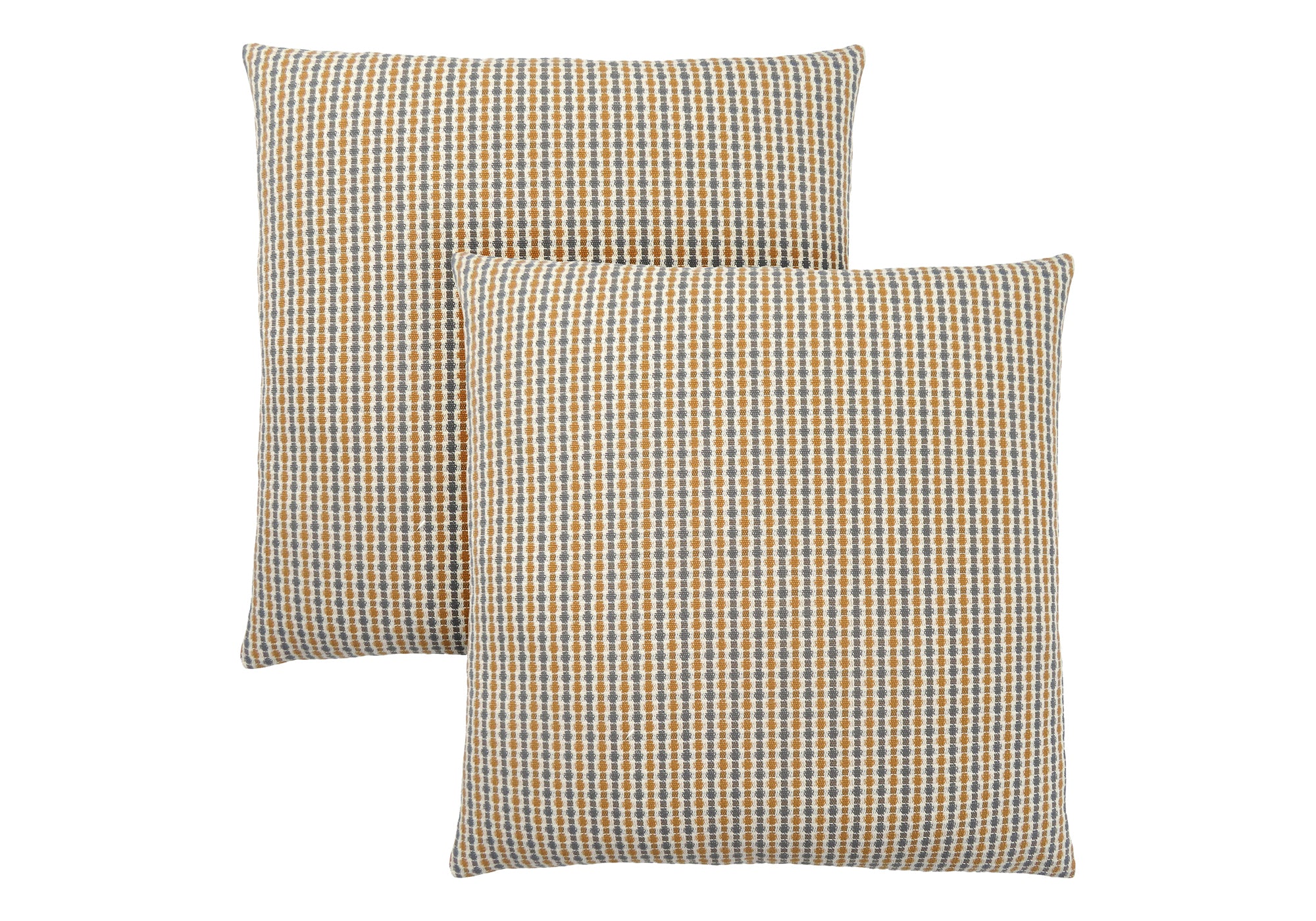 Pillow - 18"X 18" / Light / Dark Taupe Abstract Dot/ 2pcs-Pillows-DECOROLALA