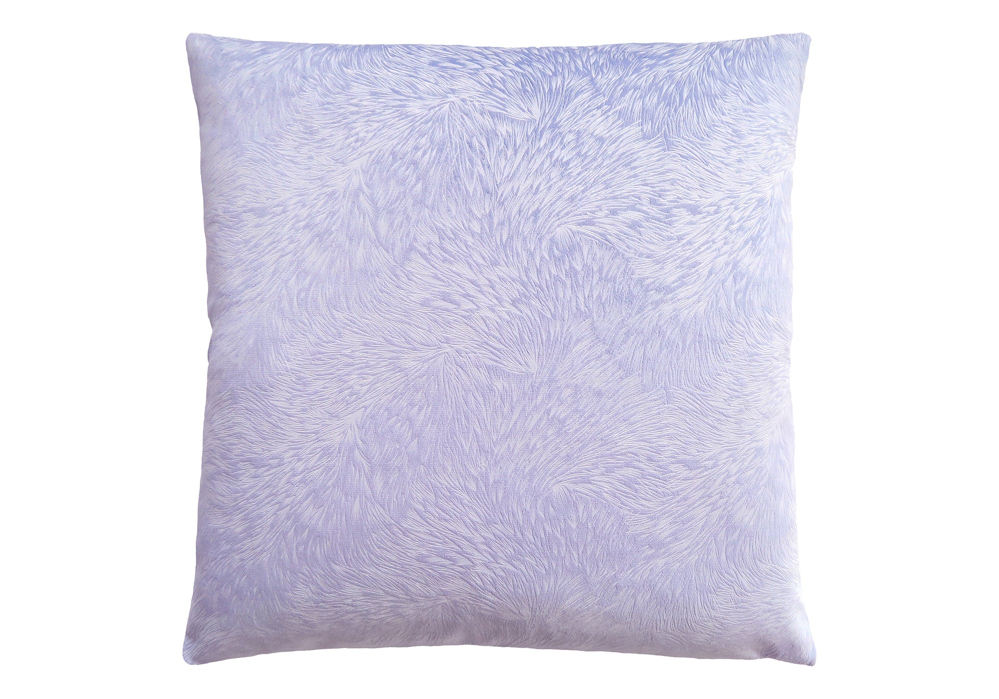 Pillow - 18"X 18" / Light Purple Feathered Velvet / 1pc-Pillows-DECOROLALA