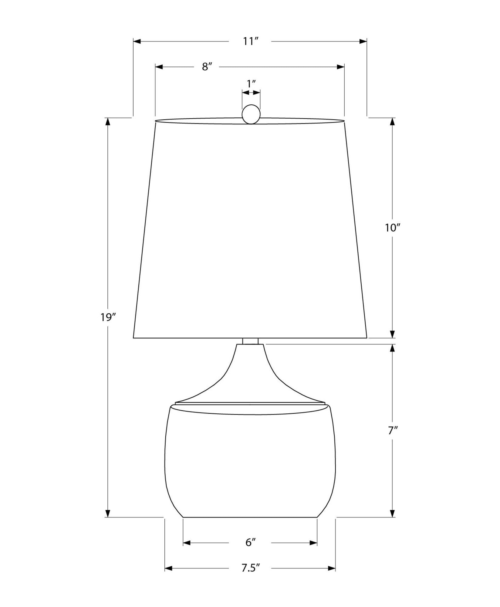 Contemporary Beige Ceramic Table Lamp with Wood Accent - 19"H