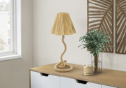 Lampe de table bohème classique - base en corde de 22" avec abat-jour en papier