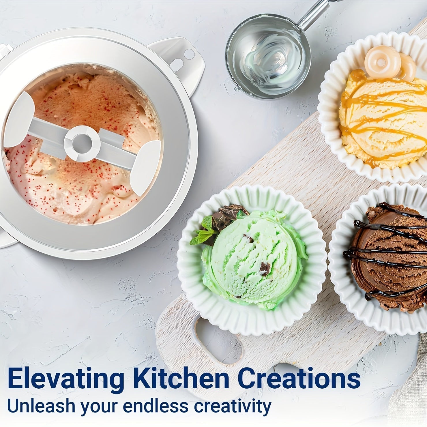 Ice Cream Attachment with Stand Mixers-Food Mixer-DECOROLALA