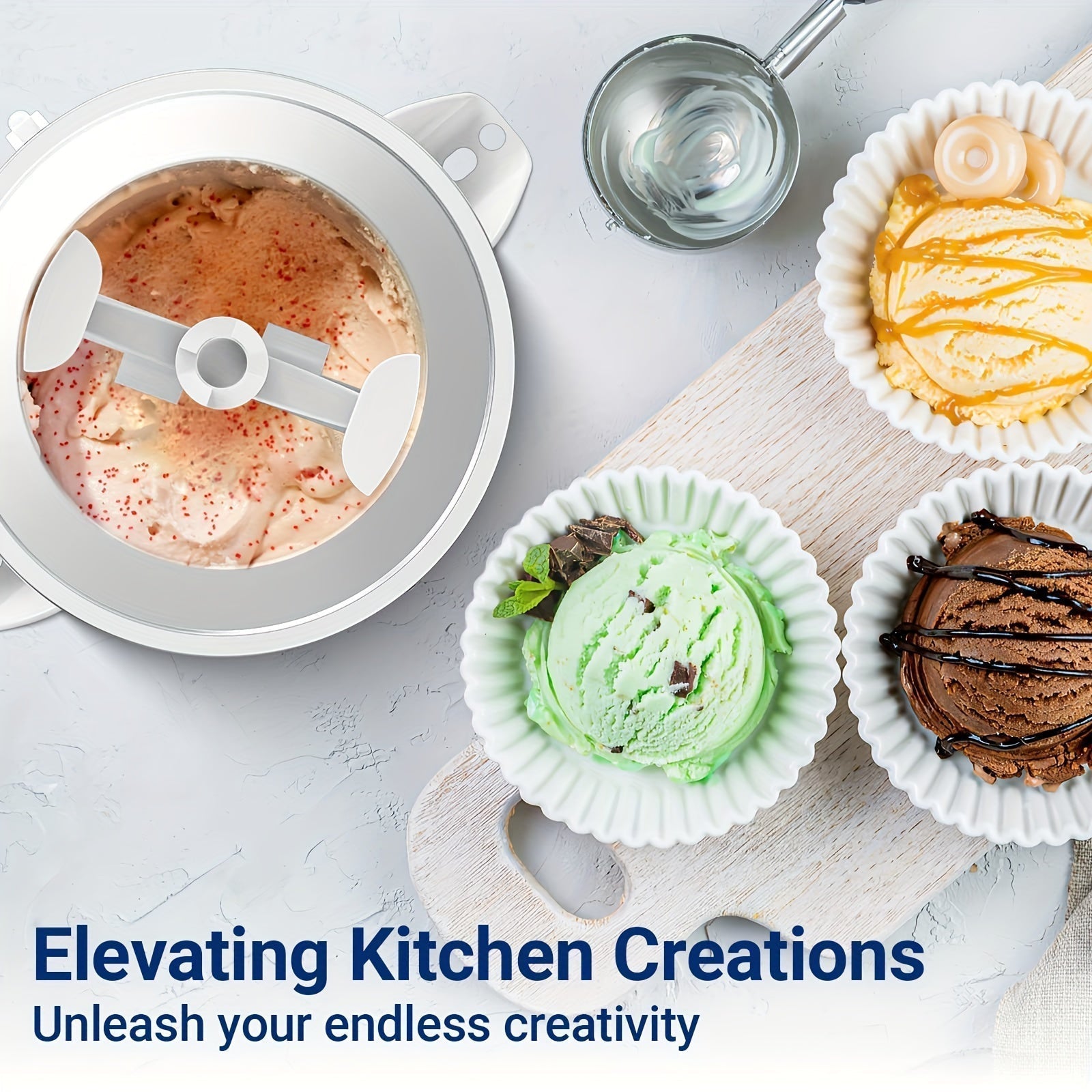 Ice Cream Attachment with Stand Mixers-Food Mixer-DECOROLALA