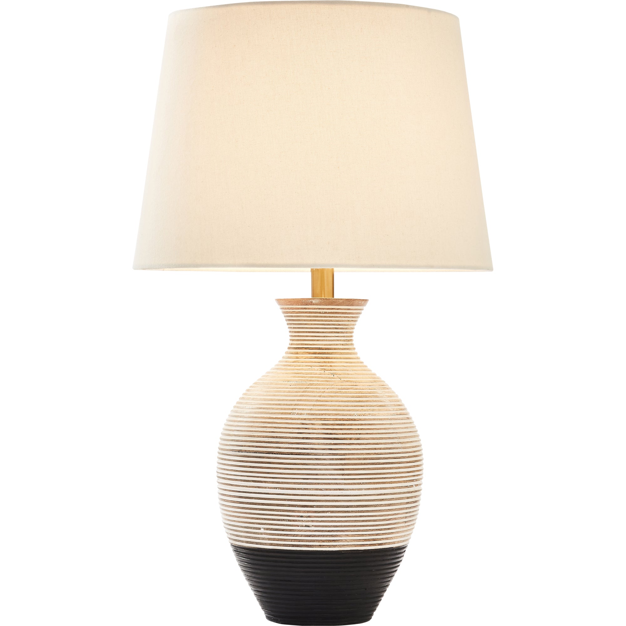 Ignacio 27" Length Table Lamp, Black and whitewash-Table Lamp-DECOROLALA