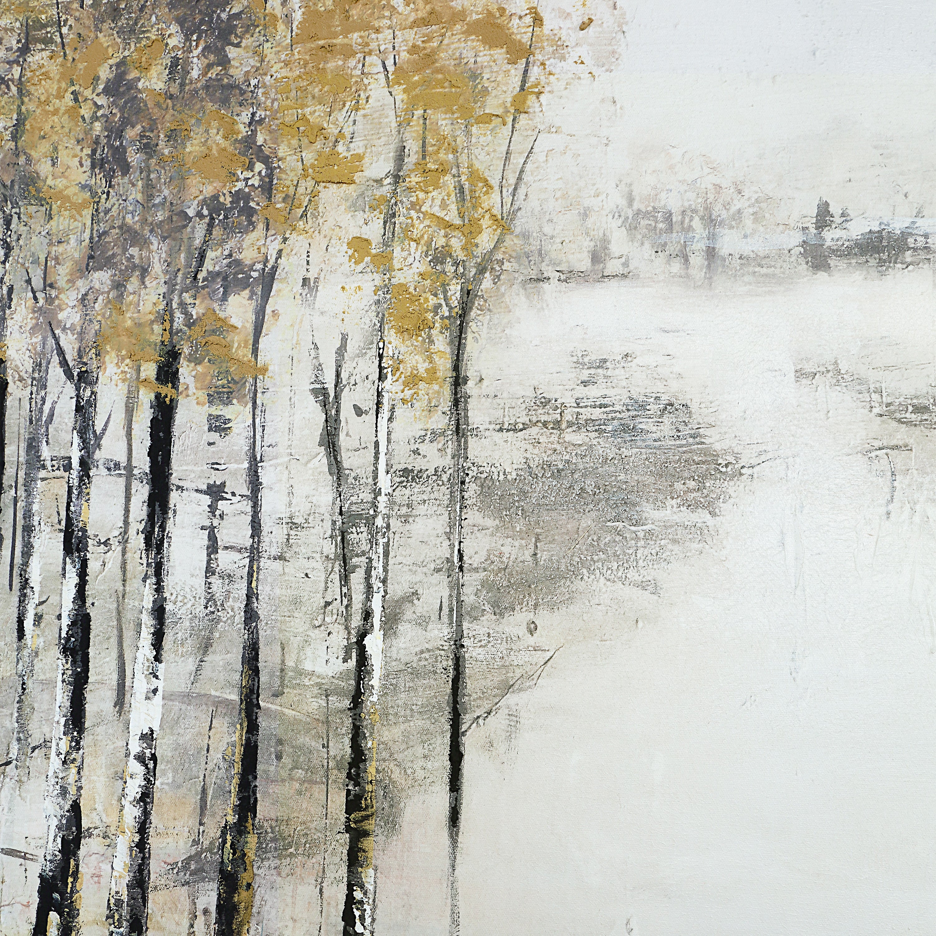 Illia 60" H x 40" W Canvas Art, Beige-Canvas Art-DECOROLALA