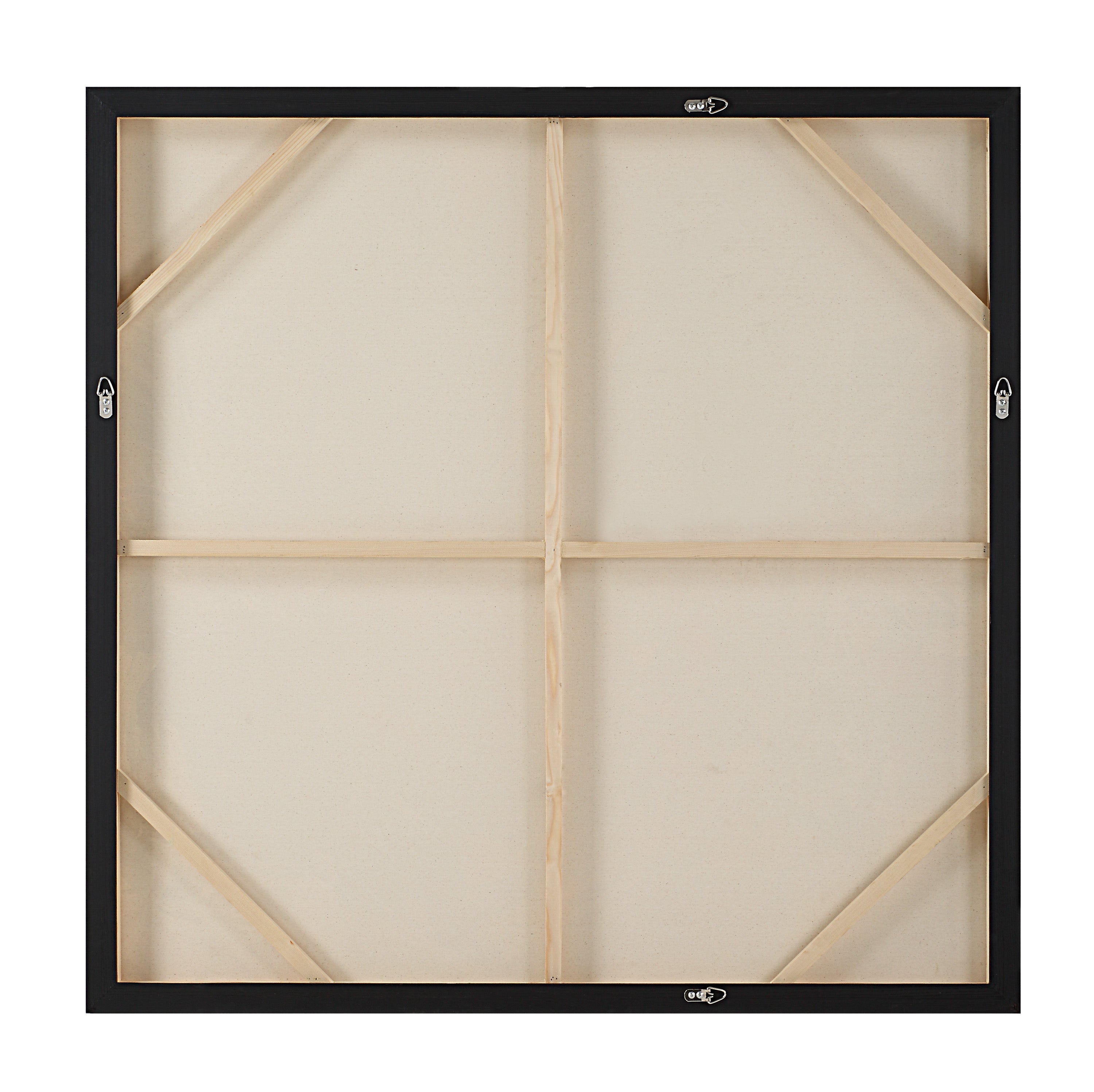 Iman 50" H x 50" W Canvas Art, White-Canvas Art-DECOROLALA