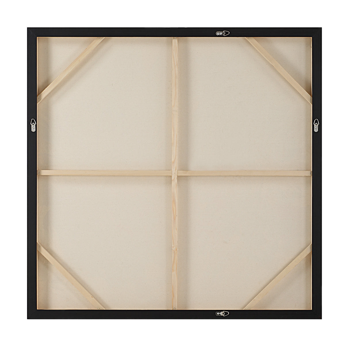 Iman 50" H x 50" W Canvas Art, White-Canvas Prints-DECOROLALA