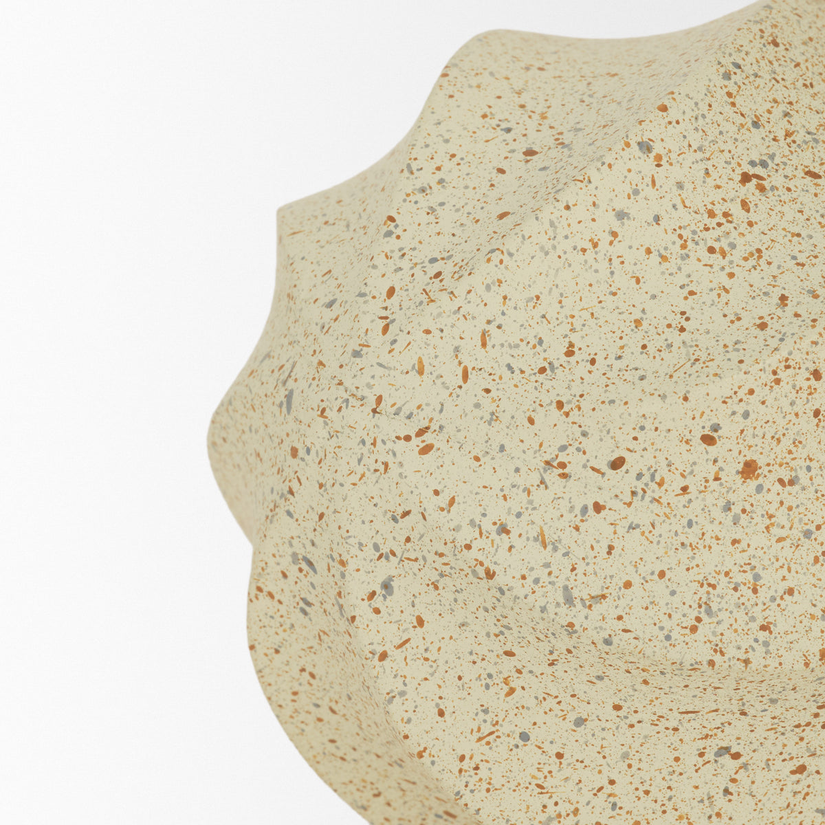 Imani Small Sculptural Textured Beige Metal Decorative Orb-Objects-DECOROLALA