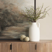 Imani Small Sculptural Textured Beige Metal Decorative Orb-Objects-DECOROLALA