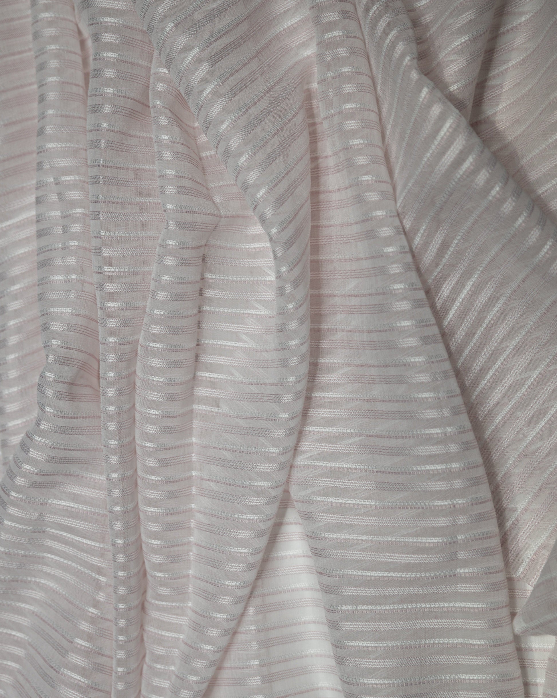 Imola Striped Jacquard Sheer Grommet Curtain-Curtains-DECOROLALA