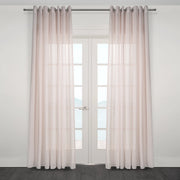 Imola Striped Jacquard Sheer Grommet Curtain-Curtains-DECOROLALA