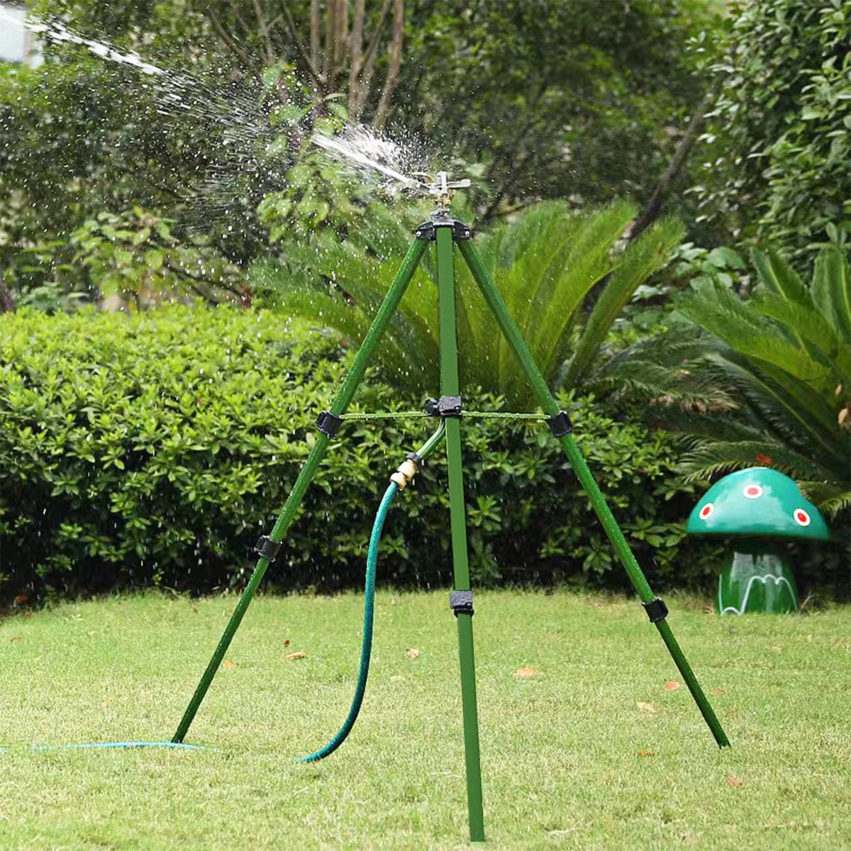 Impact Sprinkler on Tripod Base Set of 2 with 360 Degree Rotation-L-Watering & Irrigation-DECOROLALA
