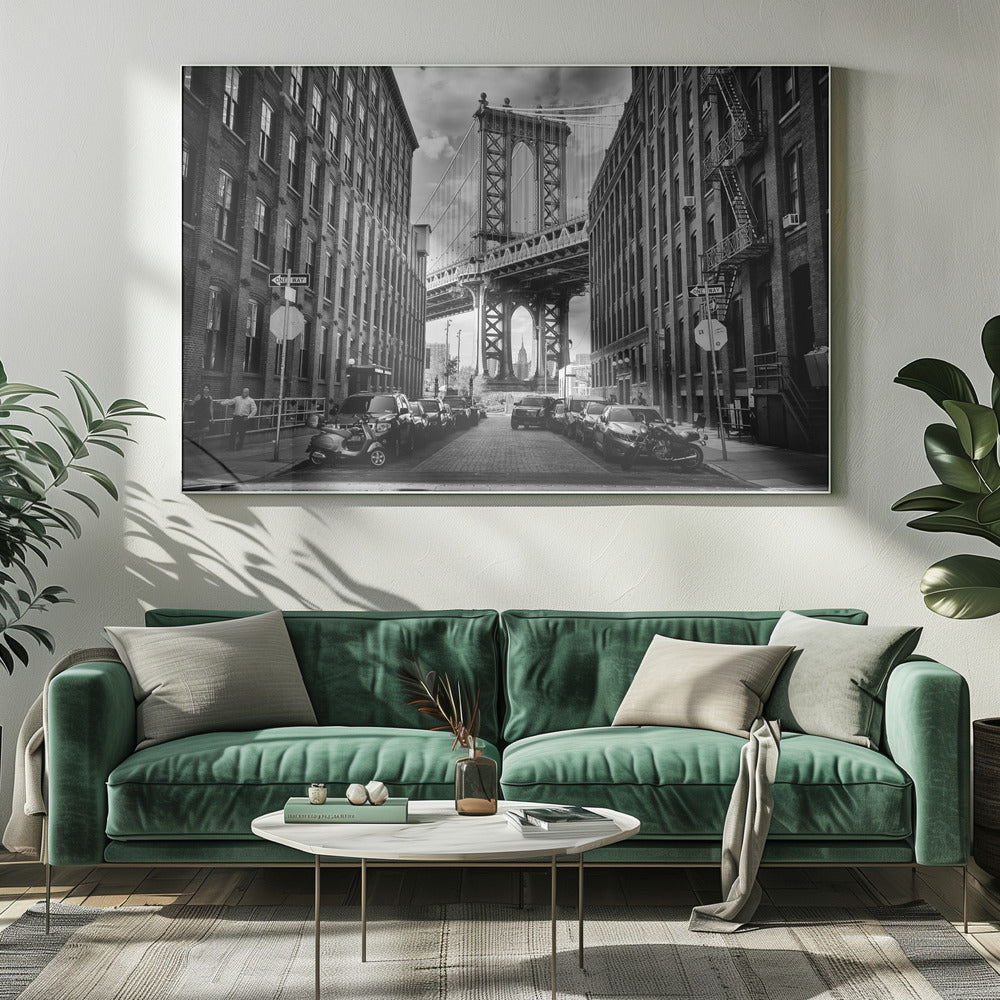 In America Brooklyn Bridge-canvas-DECOROLALA