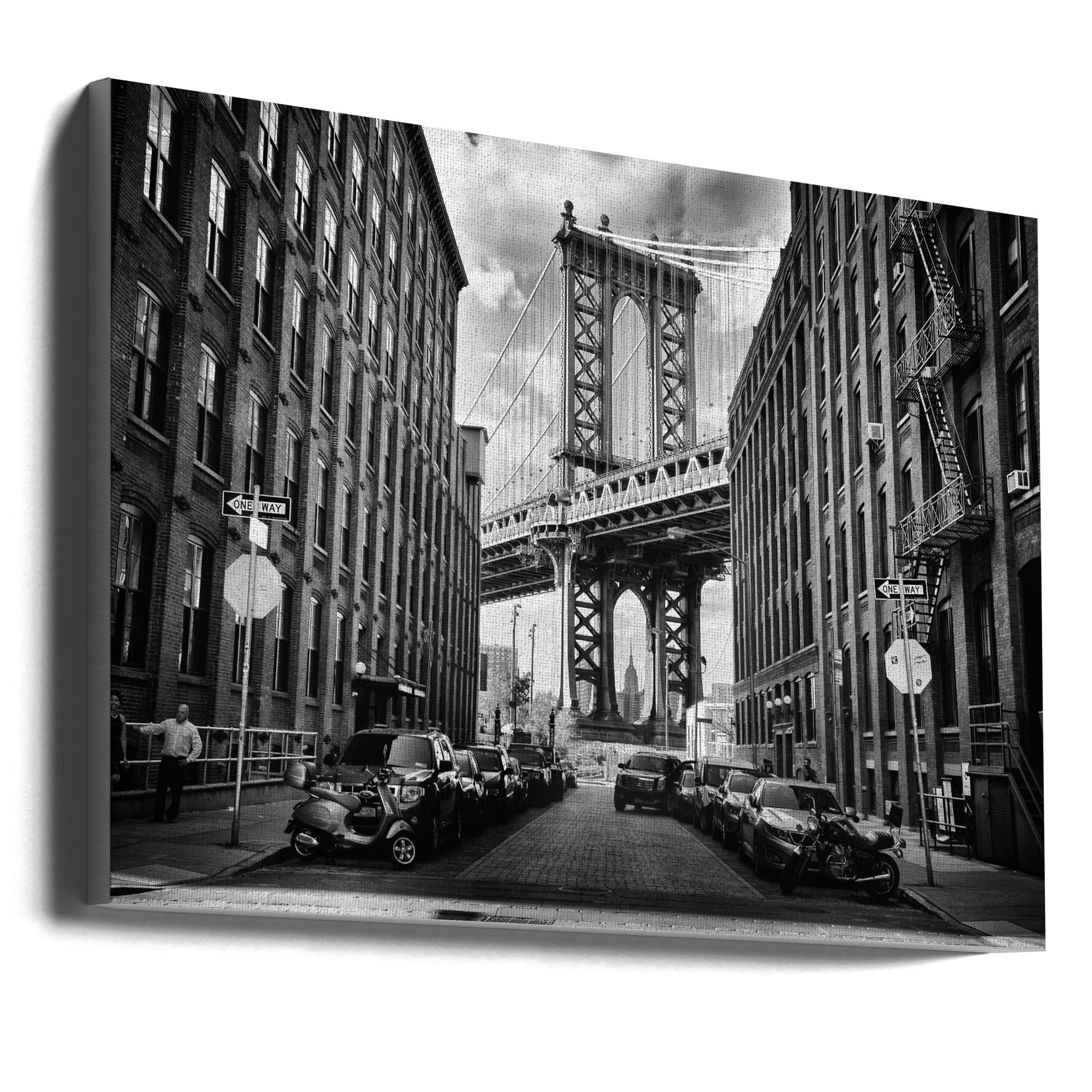 In America Brooklyn Bridge-canvas-DECOROLALA