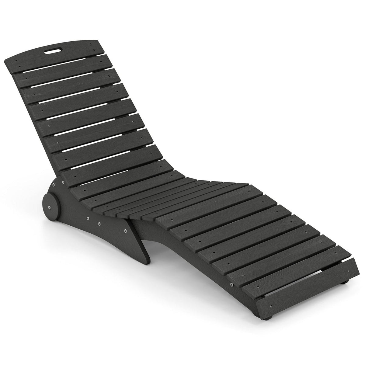 In-Pool Lounge Chair with Weighted Anti-Floating Design 450 LBS for Baja Shelf-Dark Gray-Outdoor Chaise Lounges-DECOROLALA