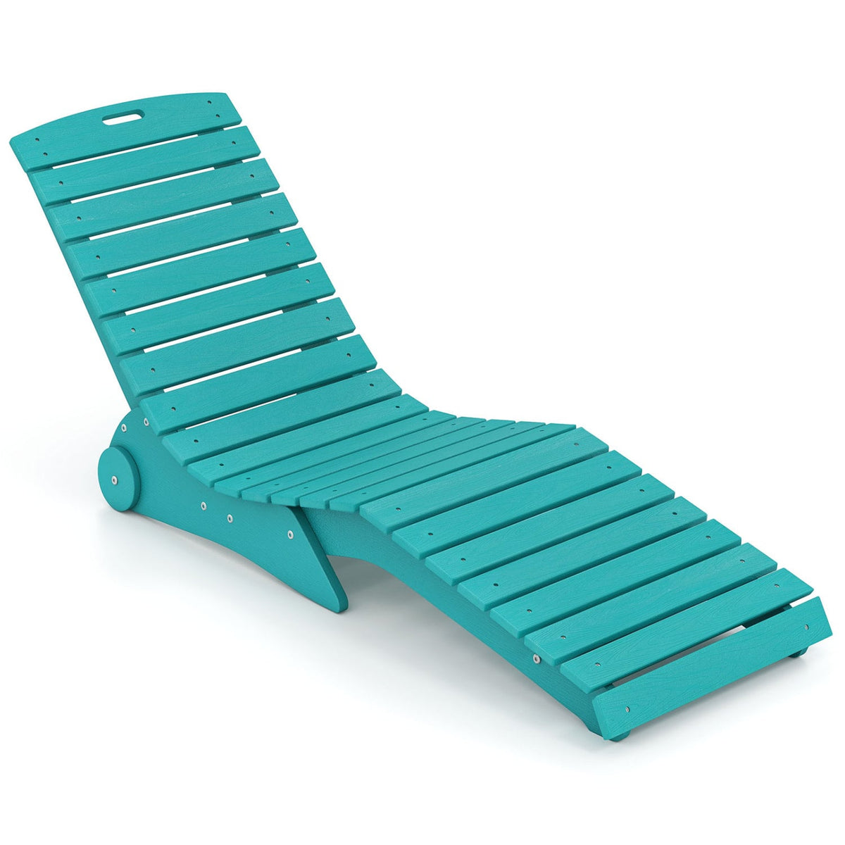In-Pool Lounge Chair with Weighted Anti-Floating Design 450 LBS for Baja Shelf-Turquoise-Outdoor Chaise Lounges-DECOROLALA