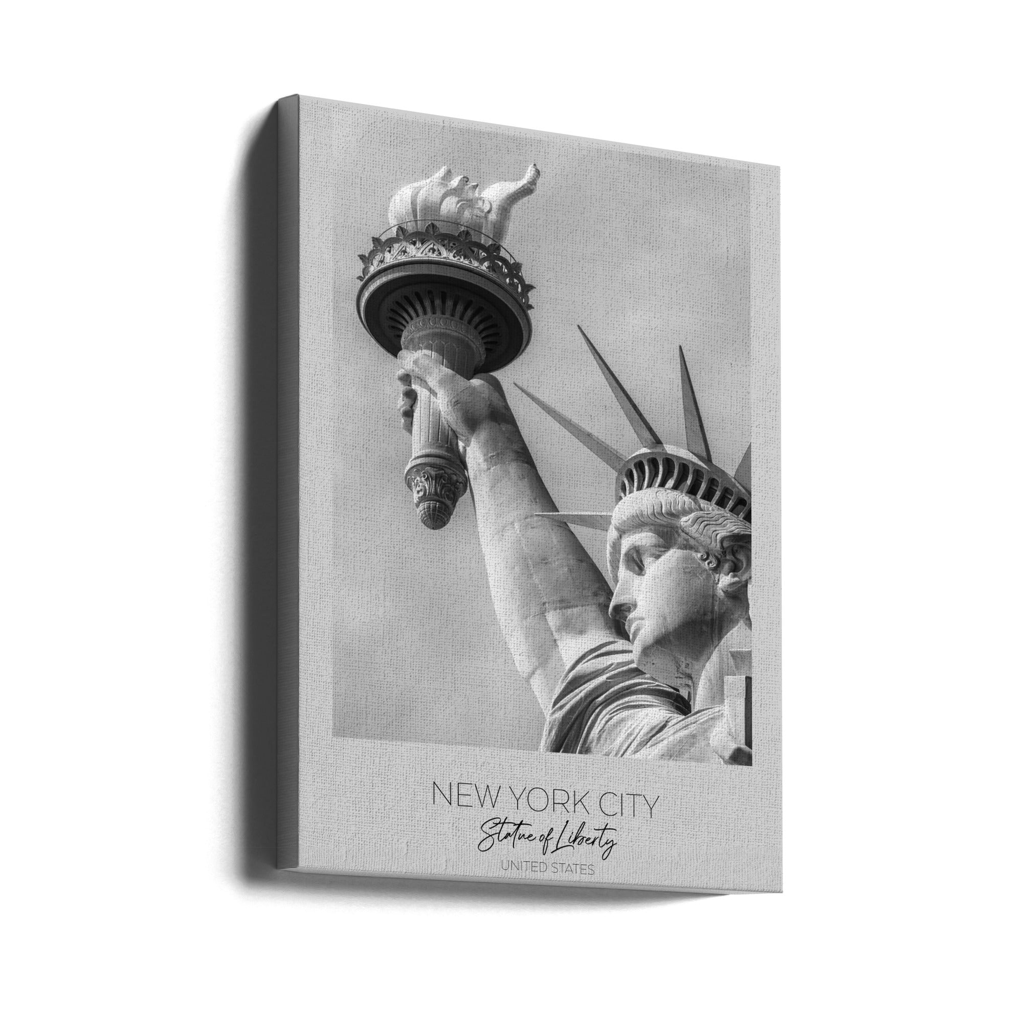 In focus: NEW YORK CITY Statue of Liberty in detail-Canvas Print-DECOROLALA