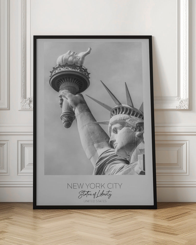 In focus: NEW YORK CITY Statue of Liberty in detail-Canvas Print-DECOROLALA