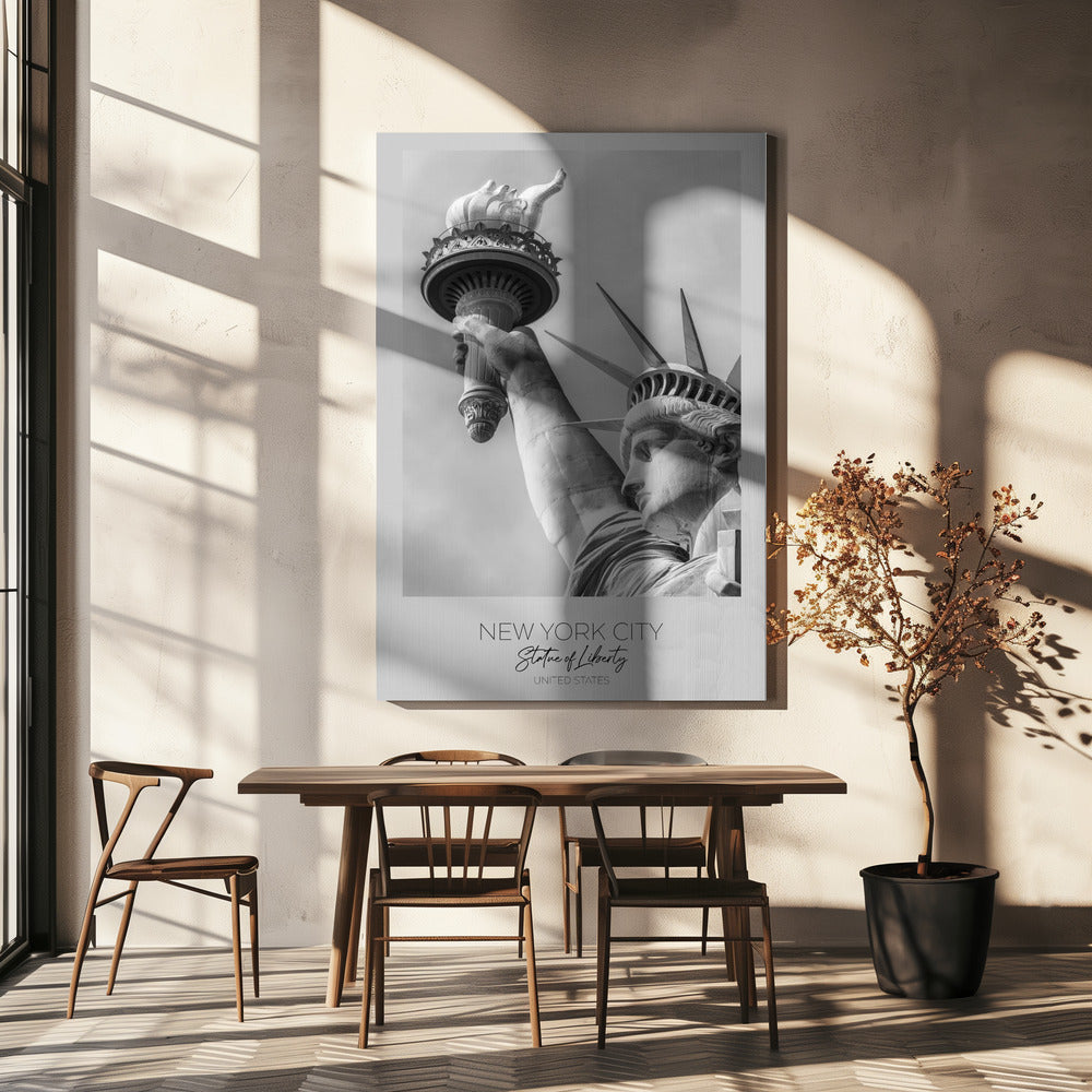 In focus: NEW YORK CITY Statue of Liberty in detail-Canvas Print-DECOROLALA