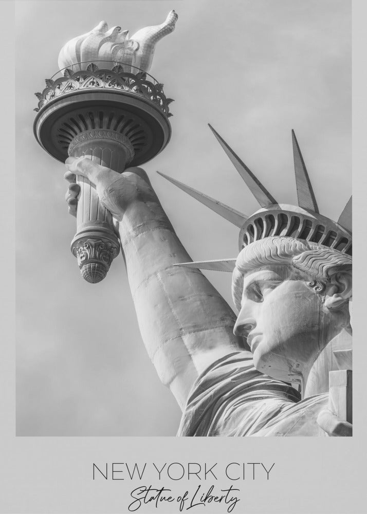 In focus: NEW YORK CITY Statue of Liberty in detail-Canvas Print-DECOROLALA
