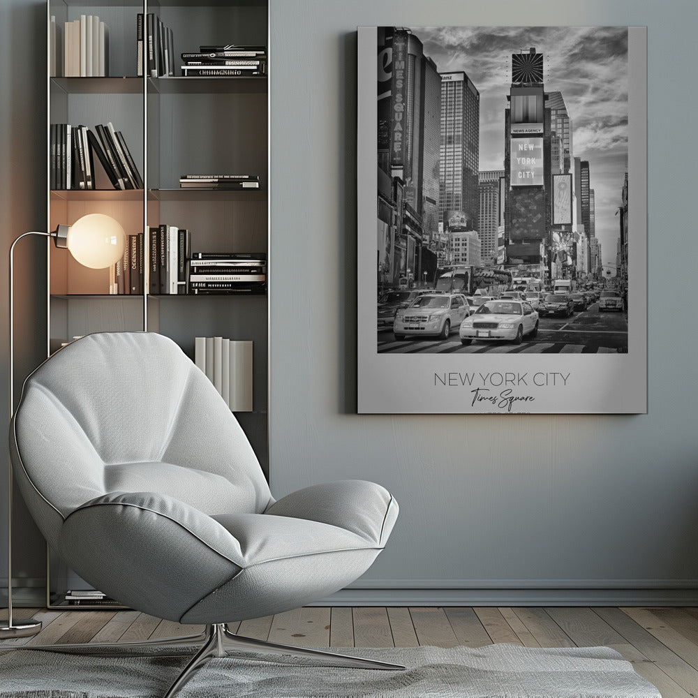 In focus: NEW YORK CITY Times Square-Canvas Print-DECOROLALA