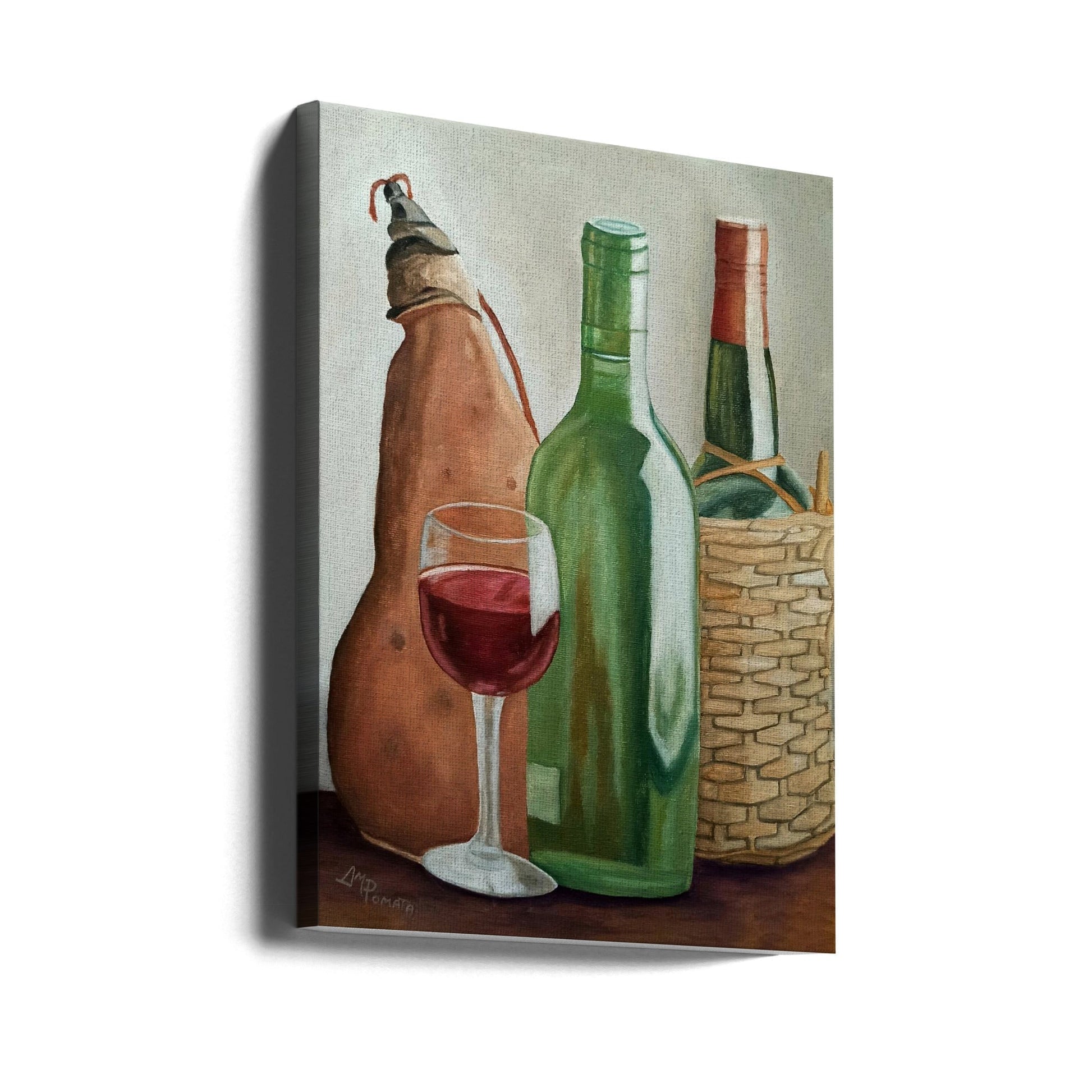 In the Winery Wall Art by Angeles M. Pomata-canvas-DECOROLALA