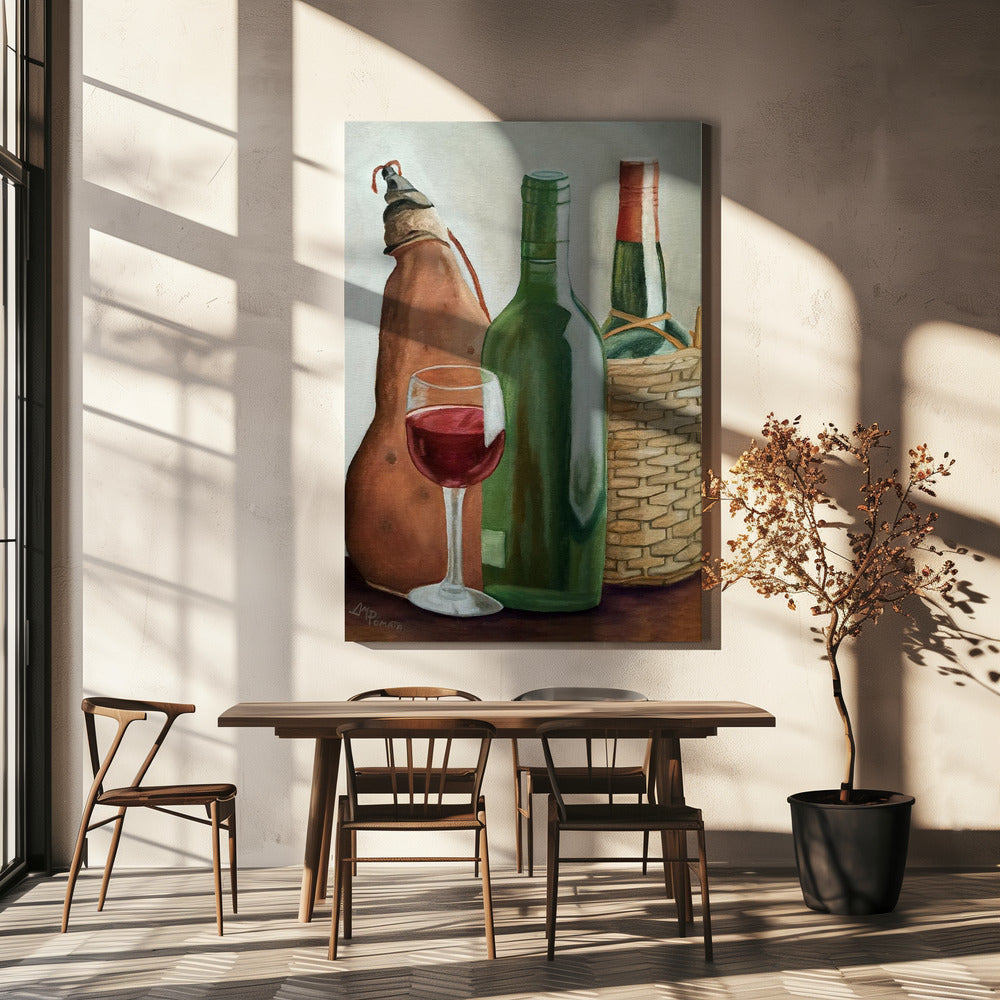 In the Winery Wall Art by Angeles M. Pomata-canvas-DECOROLALA