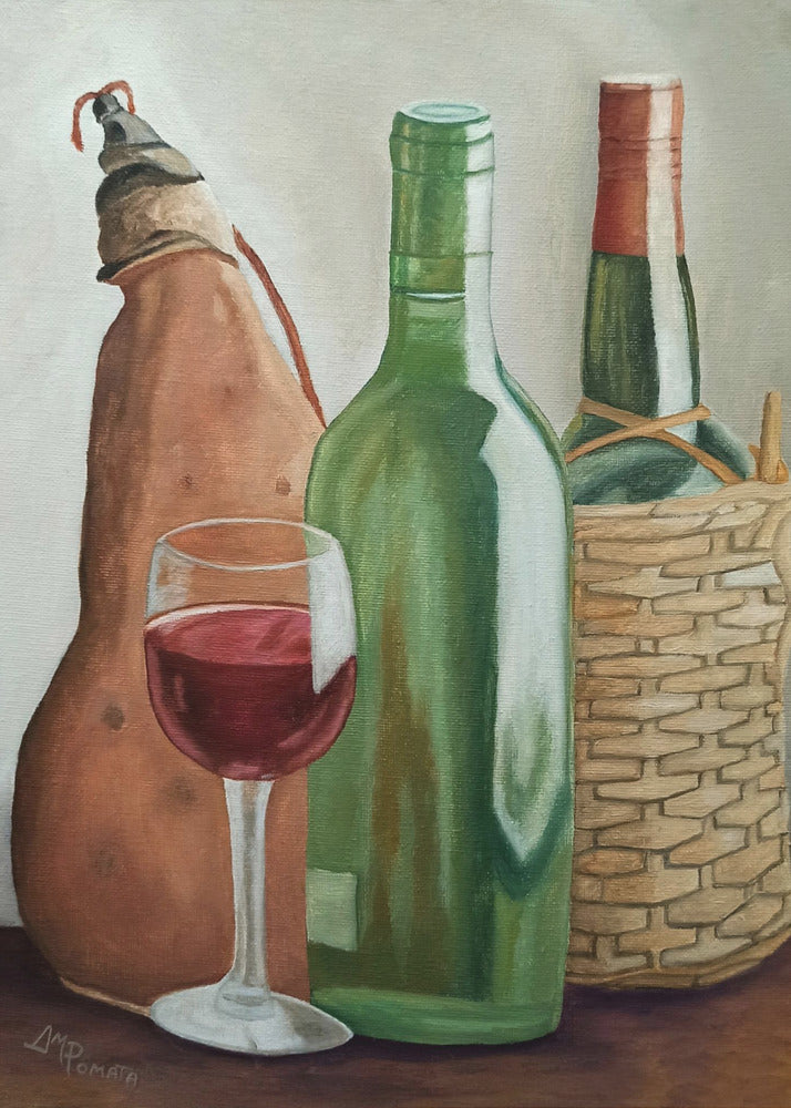 In the Winery Wall Art by Angeles M. Pomata-canvas-DECOROLALA