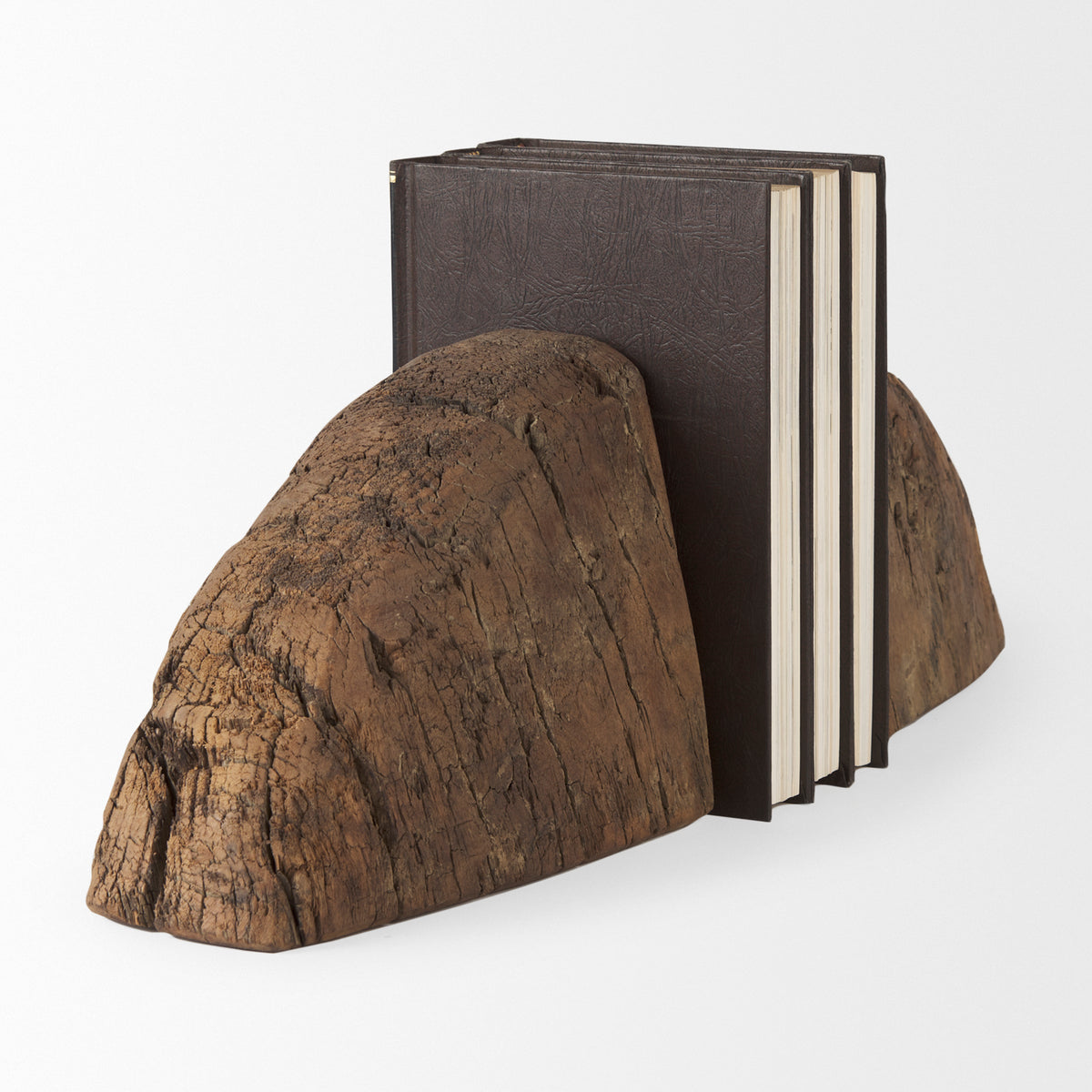 Incana Handmade Reclaimed Wooden Bookends-Bookends-DECOROLALA