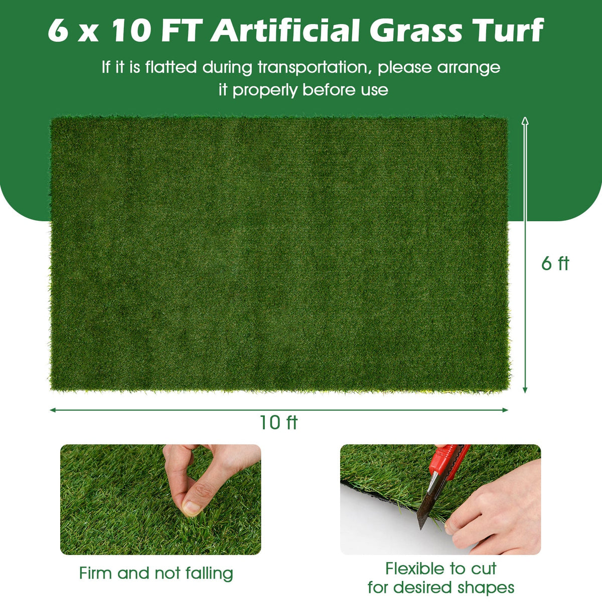 Indoor Outdoor Synthetic Turf Mat with Drainage Holes-XL-Outdoor Decor-DECOROLALA