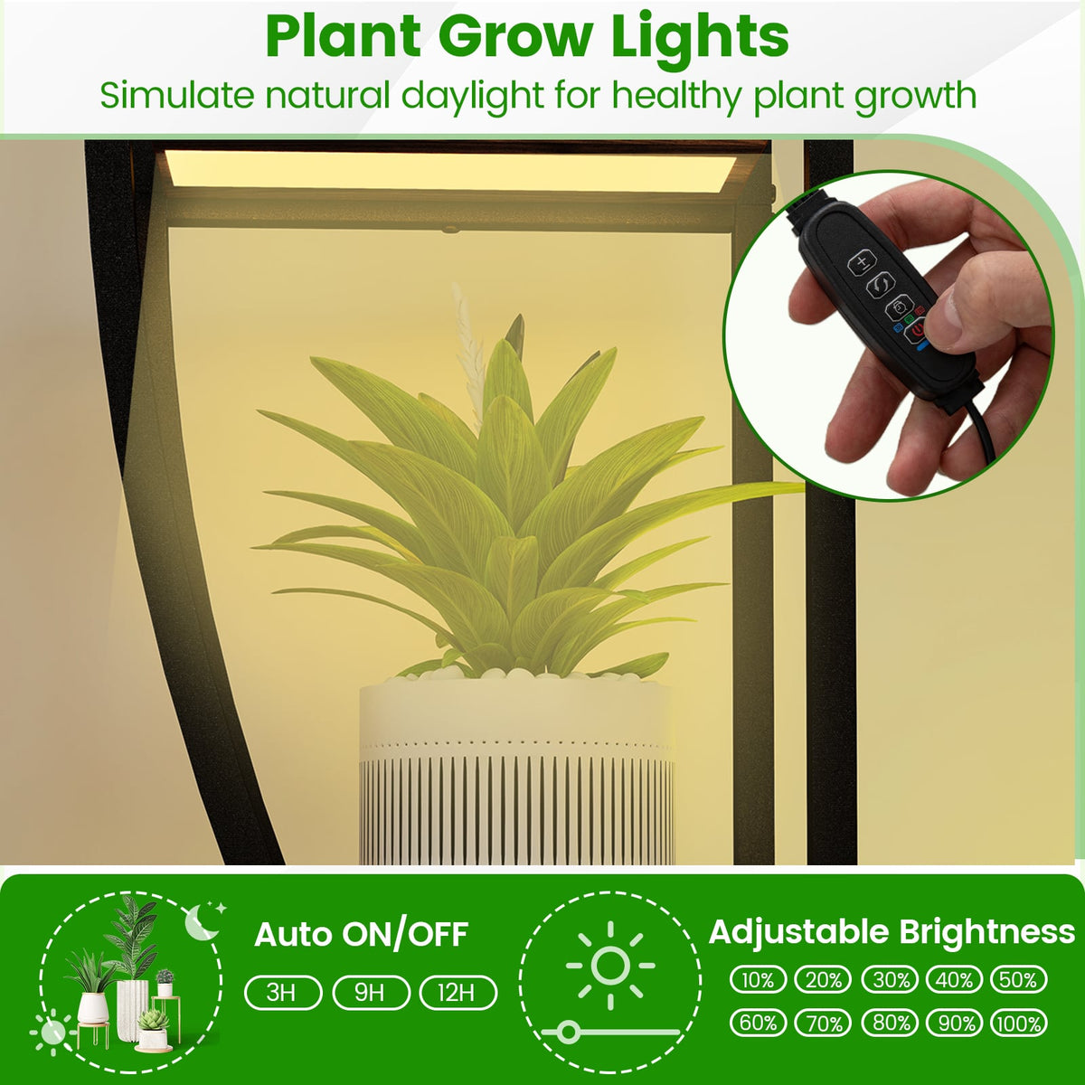 Indoor Plant Stand 63" Tall 10-Tier Corner Metal Plant Shelf Large Flowerpot Holder-Brown-Plant Stands-DECOROLALA