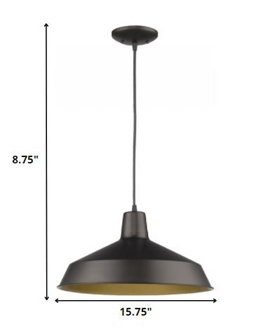 Industrial Brushed Bronze Hanging Light-Chandeliers-DECOROLALA
