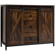 Industrial Buffet Cabinet - Rustic Brown-DECOROLALA