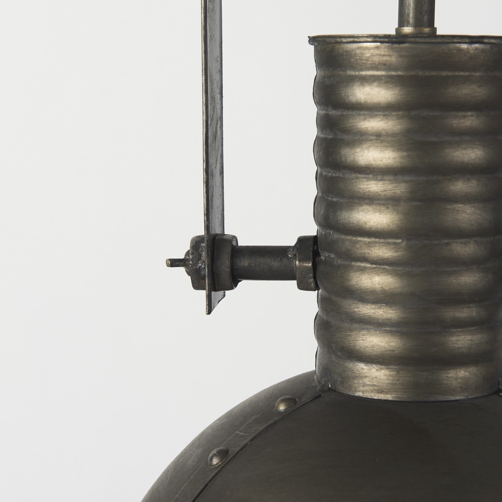 Industrial Caged Black Metal Hanging Light-Chandeliers-DECOROLALA