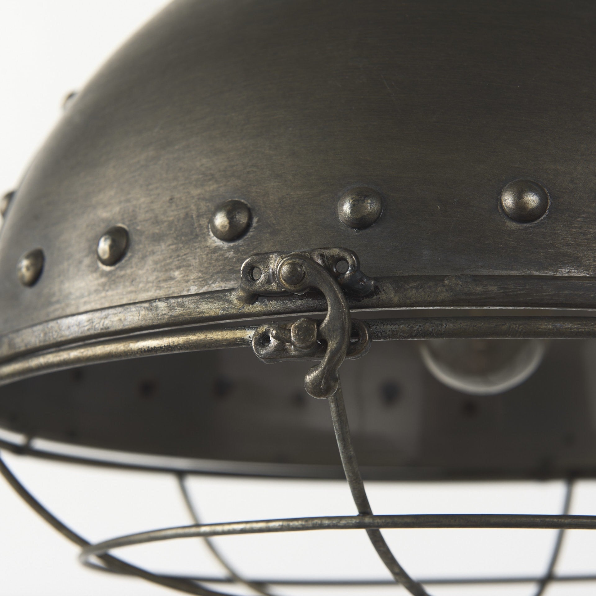 Industrial Caged Black Metal Hanging Light-Chandeliers-DECOROLALA